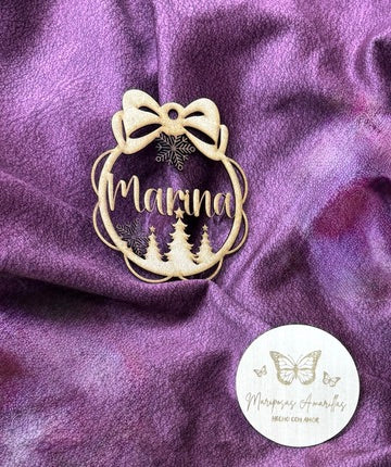 🎄 Bolas de Navidad Personalizadas en Madera MDF 🎄