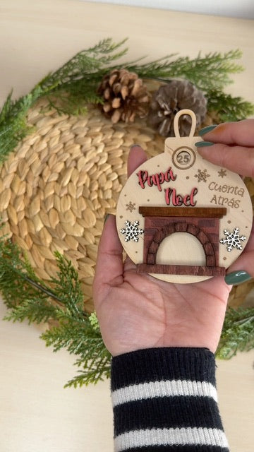 🎄 Boda de Navidad giratoria – Cuenta atrás para la llegada de Papá Noel