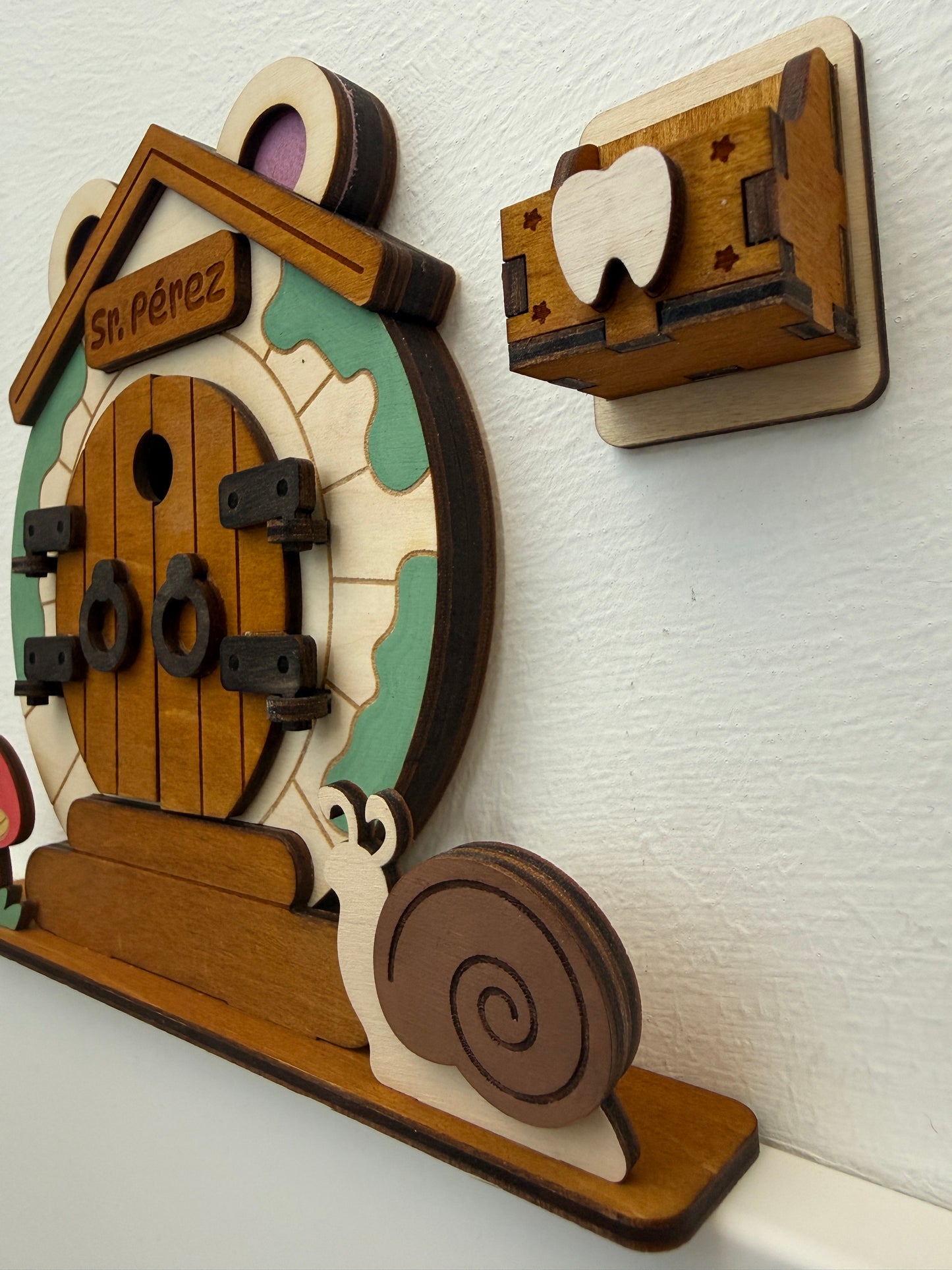 Casa del Ratón Pérez de madera – Decoración mágica hecha a mano