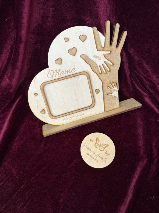 Marco de fotos corazón