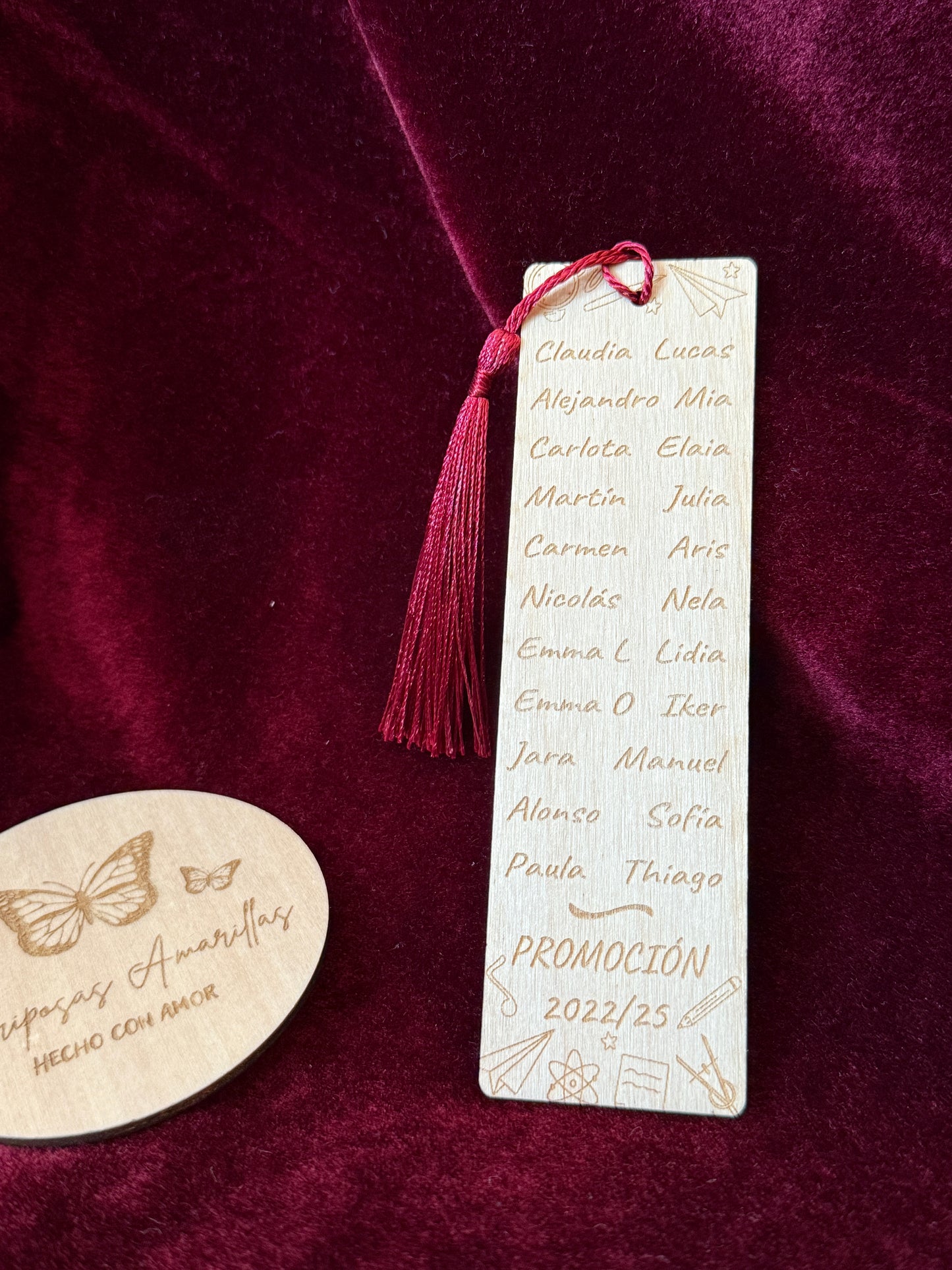 Marcapáginas profe huella