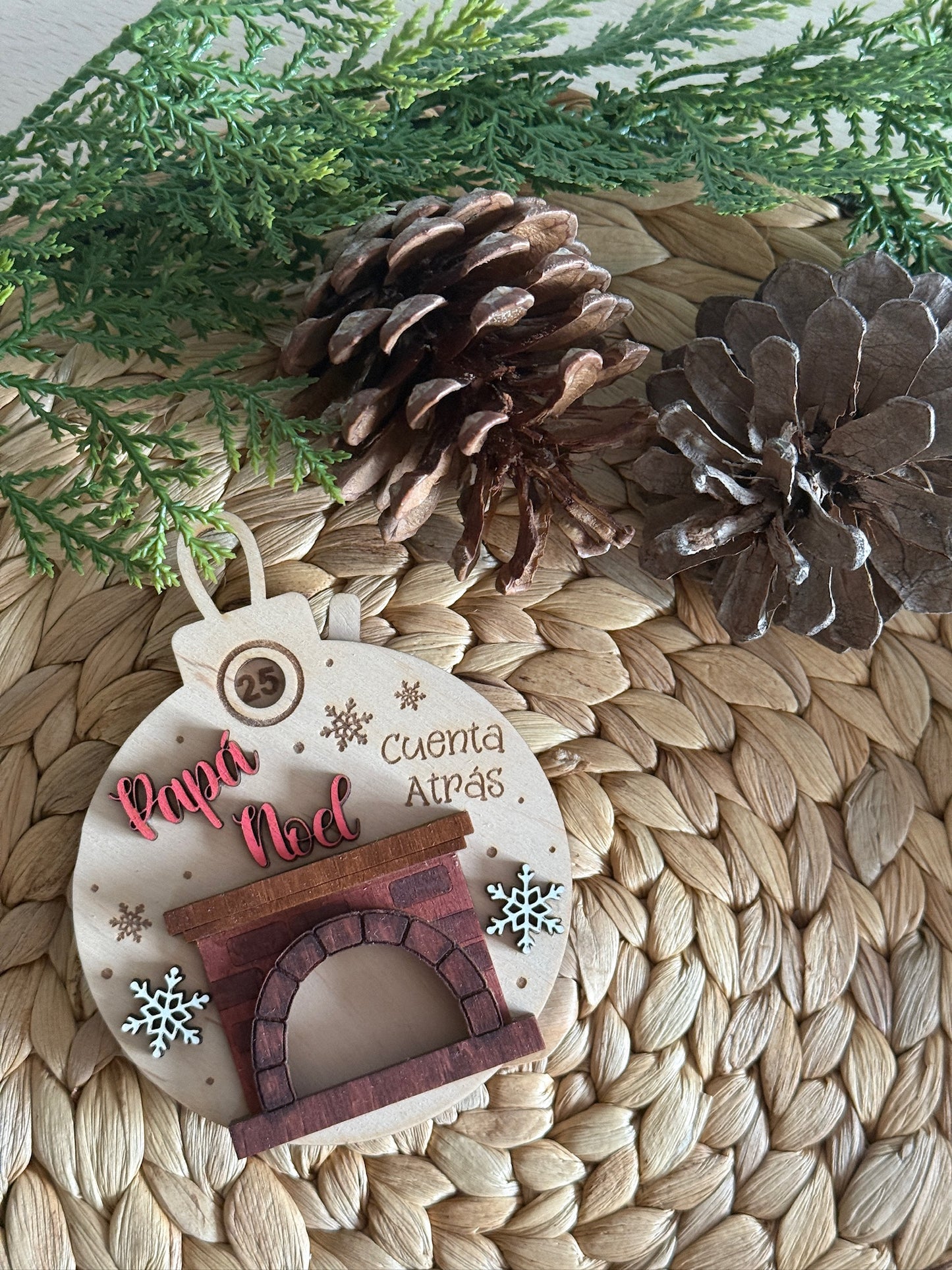 🎄 Boda de Navidad giratoria – Cuenta atrás para la llegada de Papá Noel