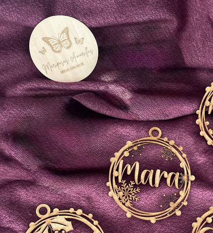 🎄 Bolas de Navidad Personalizadas, Colección Guirnalda Navideña (11 Modelos) 🎄