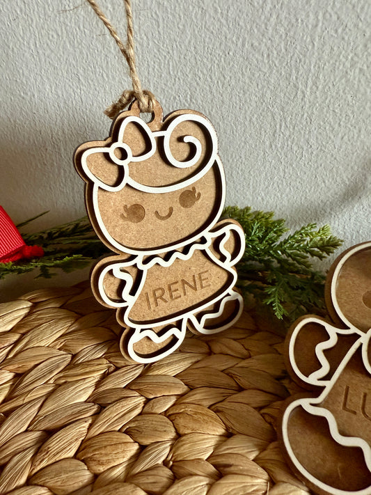 🎄 Bolas de Navidad “Galletas de Jengibre” Personalizadas 🍪✨