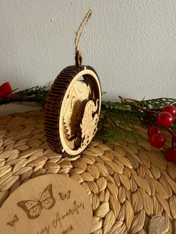 🎁 Bolas de Navidad 3D de Madera — Diseño Artesanal y Único