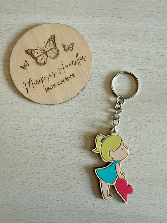 ✨ Llaveros de pareja personalizados en madera ✨