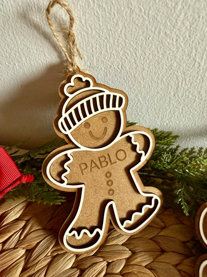 🎄 Bolas de Navidad “Galletas de Jengibre” Personalizadas 🍪✨
