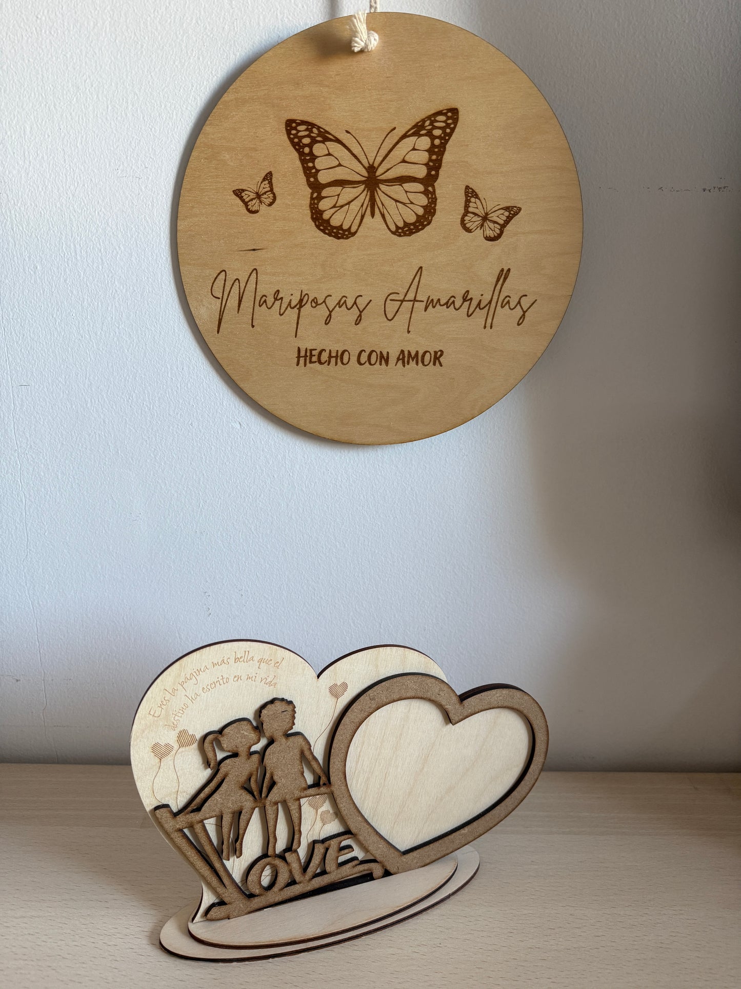 Marco fotos corazón pareja