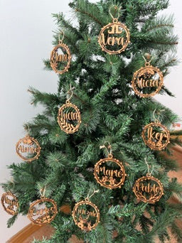 🎄 Bolas de Navidad Personalizadas, Colección Guirnalda Navideña (11 Modelos) 🎄