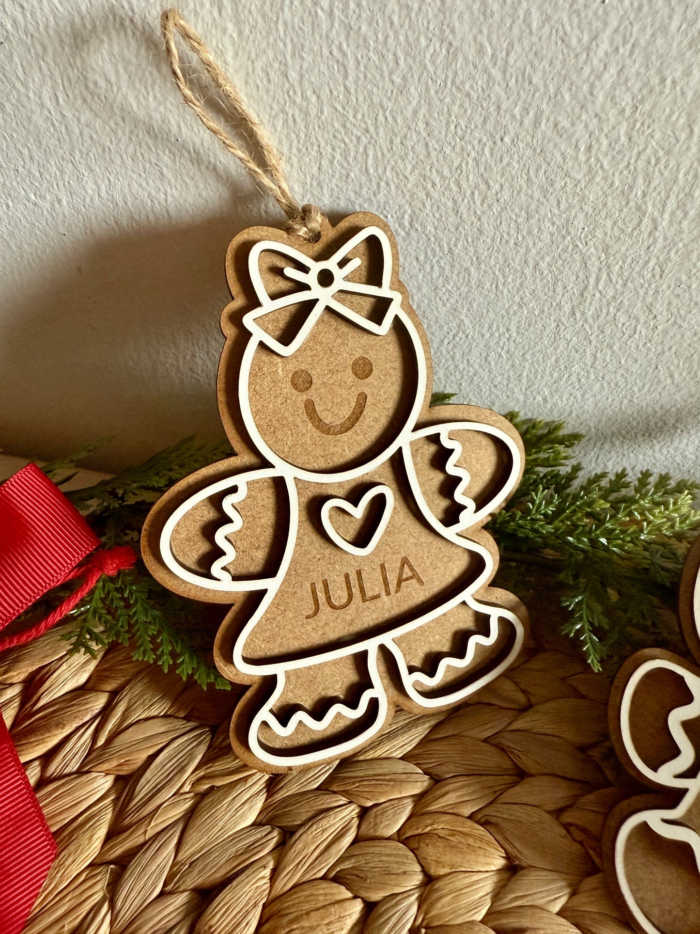 🎄 Bolas de Navidad “Galletas de Jengibre” Personalizadas 🍪✨