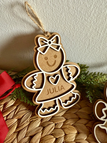 🎄 Bolas de Navidad “Galletas de Jengibre” Personalizadas 🍪✨
