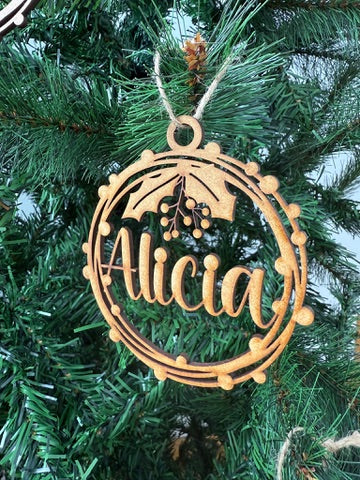 🎄 Bolas de Navidad Personalizadas, Colección Guirnalda Navideña (11 Modelos) 🎄