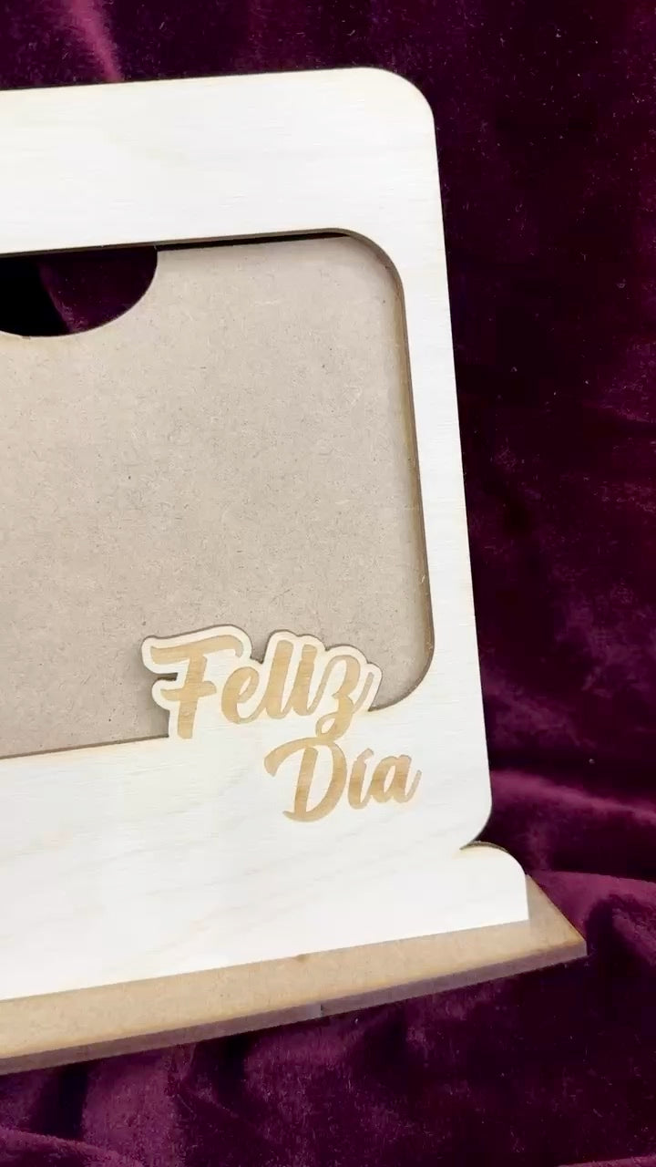 Marco de Fotos de Madera:  “Mi Padre/Abuelo es mi Héroe Favorito”