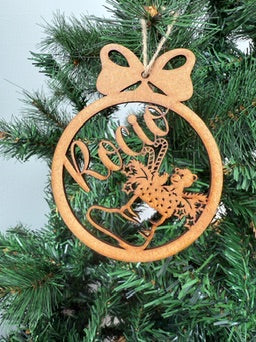 🎄 Bolas de Navidad Personalizadas en Madera MDF 🎄 (10 Modelos)