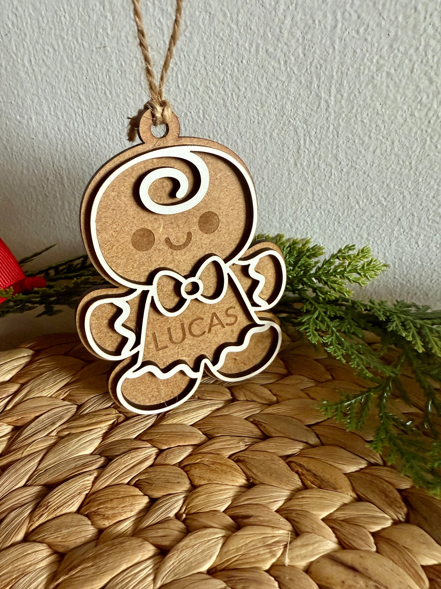 🎄 Bolas de Navidad “Galletas de Jengibre” Personalizadas 🍪✨