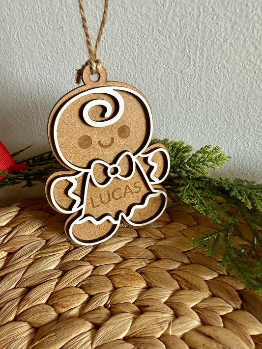 🎄 Bolas de Navidad “Galletas de Jengibre” Personalizadas 🍪✨