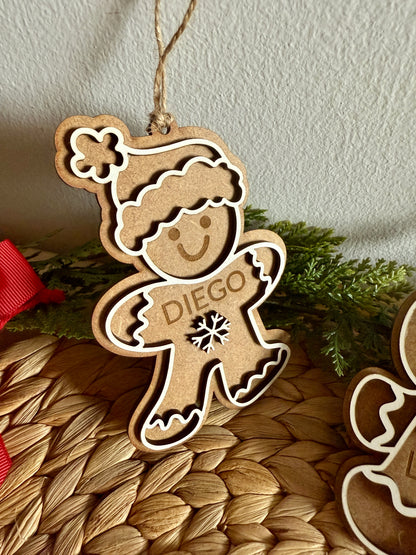 🎄 Bolas de Navidad “Galletas de Jengibre” Personalizadas 🍪✨