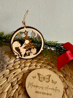 🎁 Bolas de Navidad 3D de Madera — Diseño Artesanal y Único