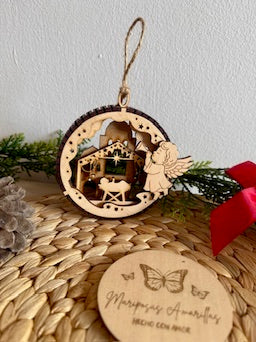 🎁 Bolas de Navidad 3D de Madera — Diseño Artesanal y Único