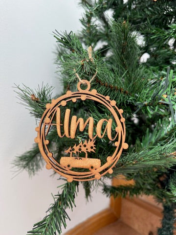 🎄 Bolas de Navidad Personalizadas, Colección Guirnalda Navideña (11 Modelos) 🎄