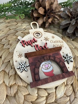 🎄 Boda de Navidad giratoria – Cuenta atrás para la llegada de Papá Noel