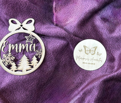 🎄 Bolas de Navidad Personalizadas en Madera MDF 🎄 (10 Modelos)