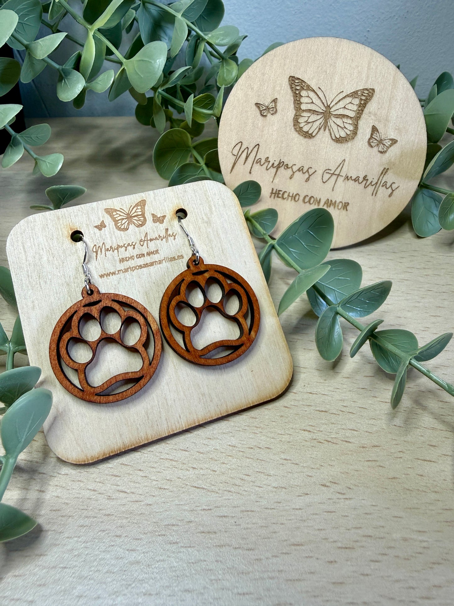 Pendientes de Madera – Colección Amor Perruno