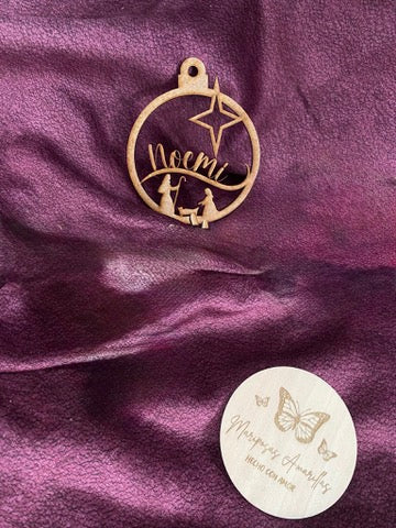 🎄 Bolas de Navidad Personalizadas en Madera MDF 🎄