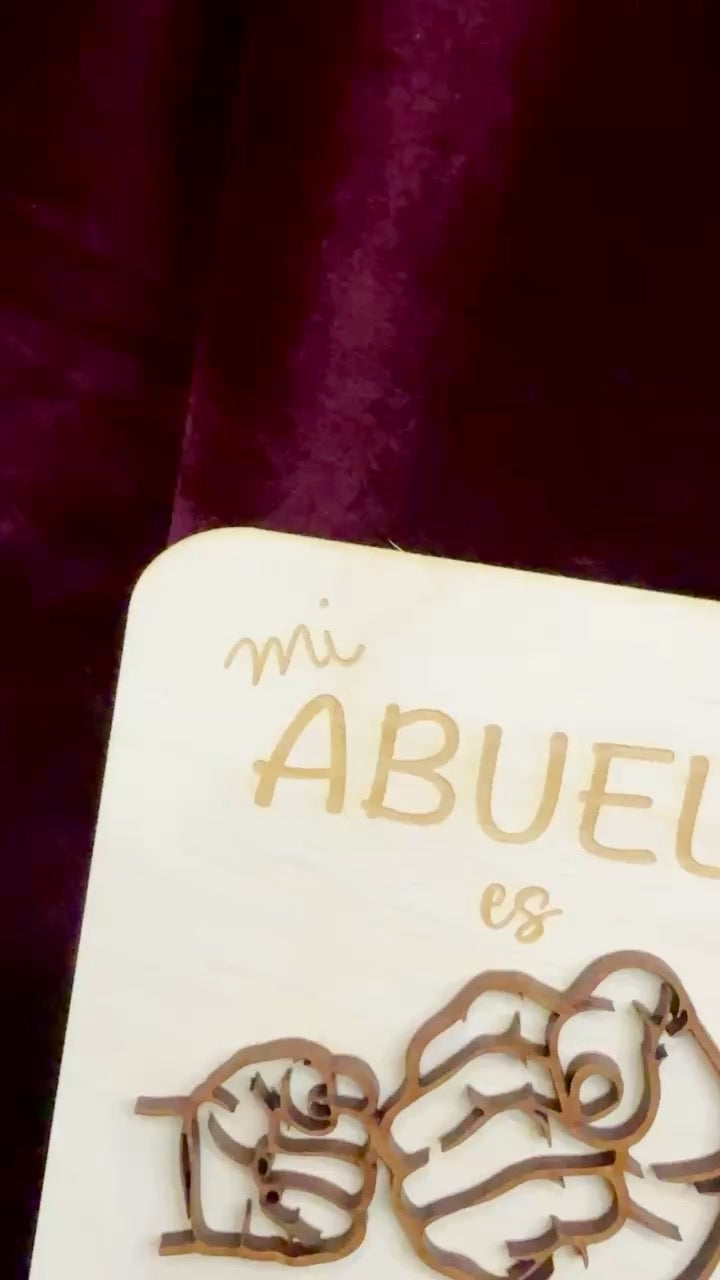 Marco de Fotos de Madera:  “Mi Padre/Abuelo es mi Héroe Favorito”