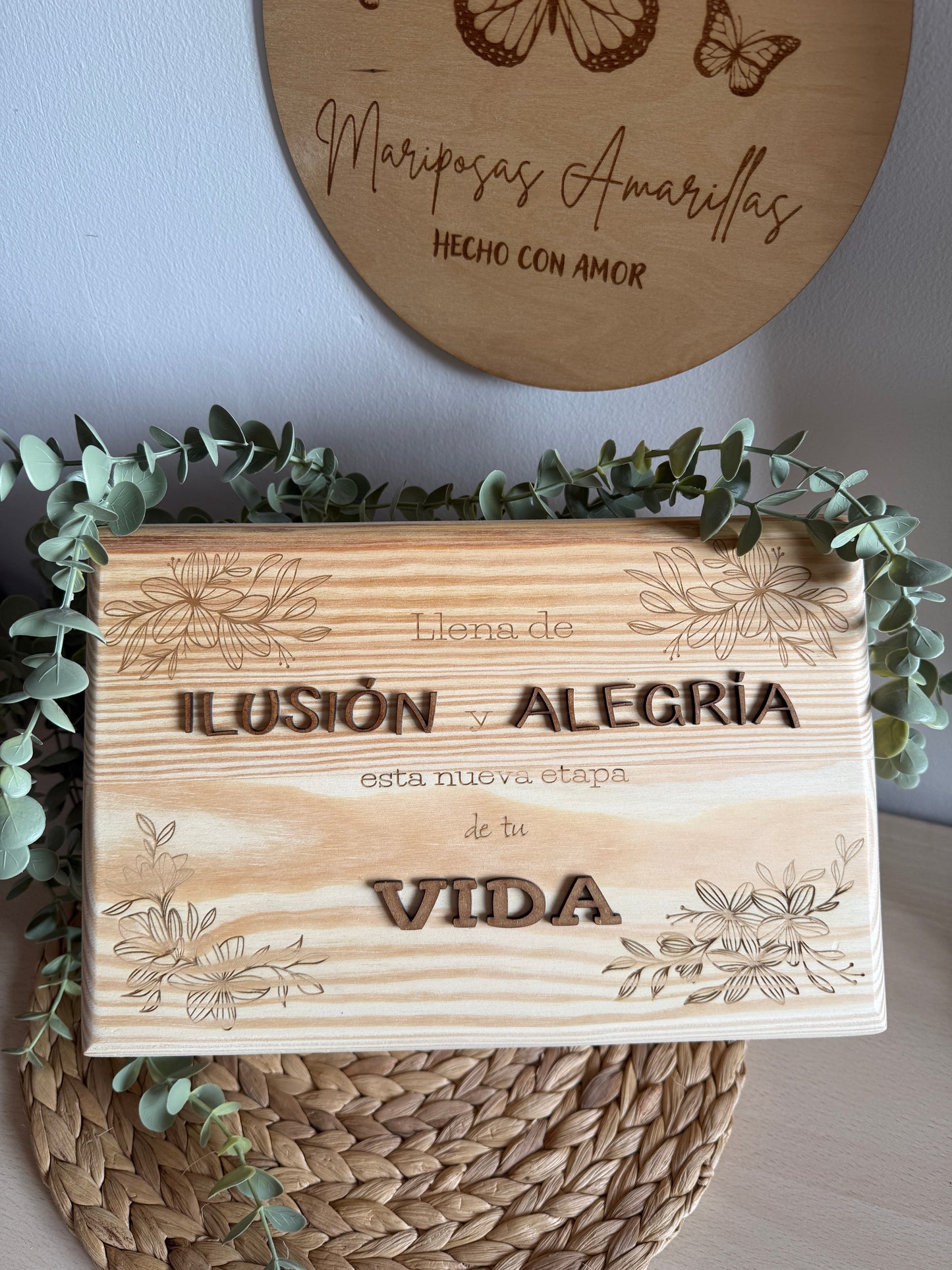 Caja de madera personalizada para jubilación
