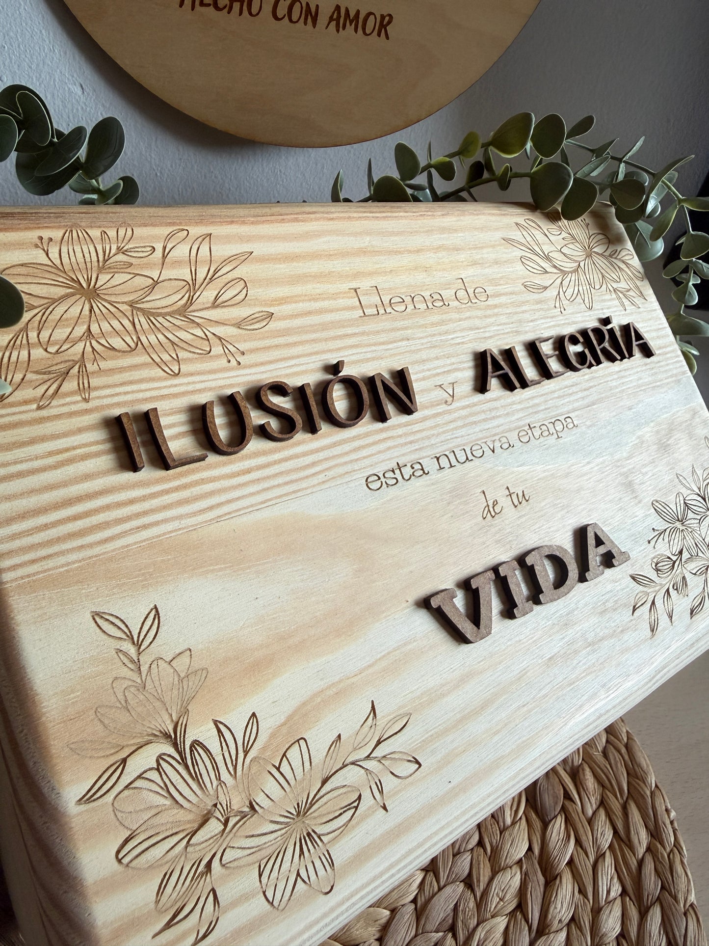 Caja de madera personalizada para jubilación