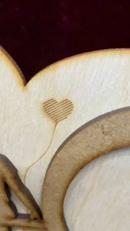 Marco fotos corazón pareja