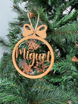🎄 Bolas de Navidad Personalizadas en Madera MDF 🎄 (10 Modelos)