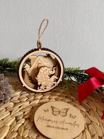 🎁 Bolas de Navidad 3D de Madera — Diseño Artesanal y Único