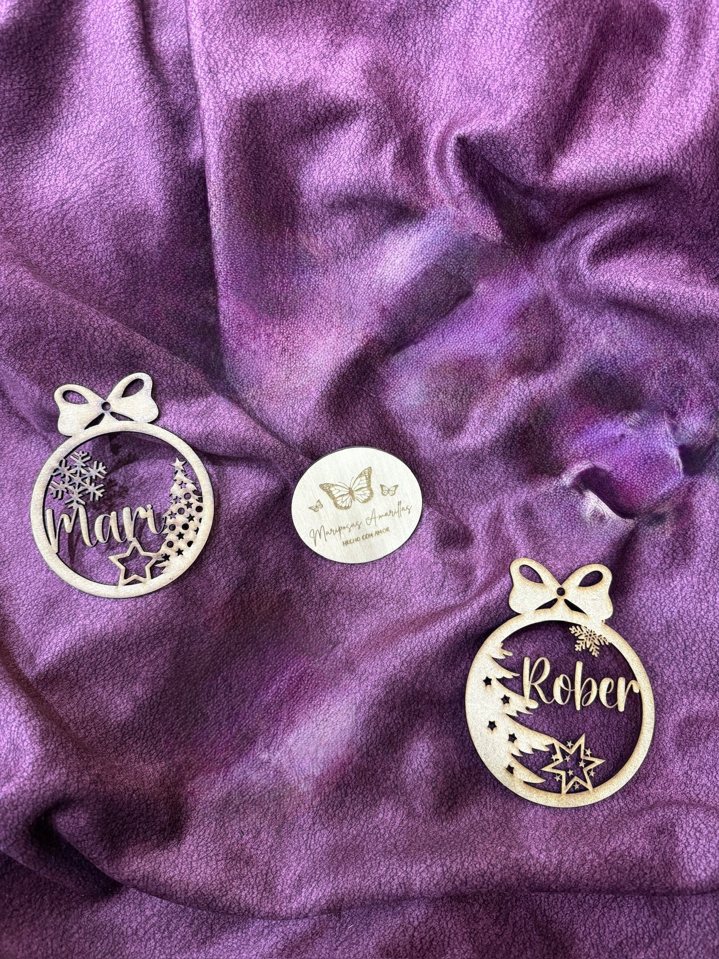 🎄 Bolas de Navidad Personalizadas en Madera MDF 🎄 (10 Modelos)