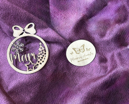 🎄 Bolas de Navidad Personalizadas en Madera MDF 🎄 (10 Modelos)