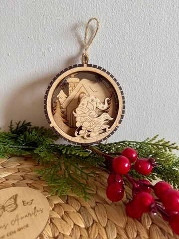 🎁 Bolas de Navidad 3D de Madera — Diseño Artesanal y Único