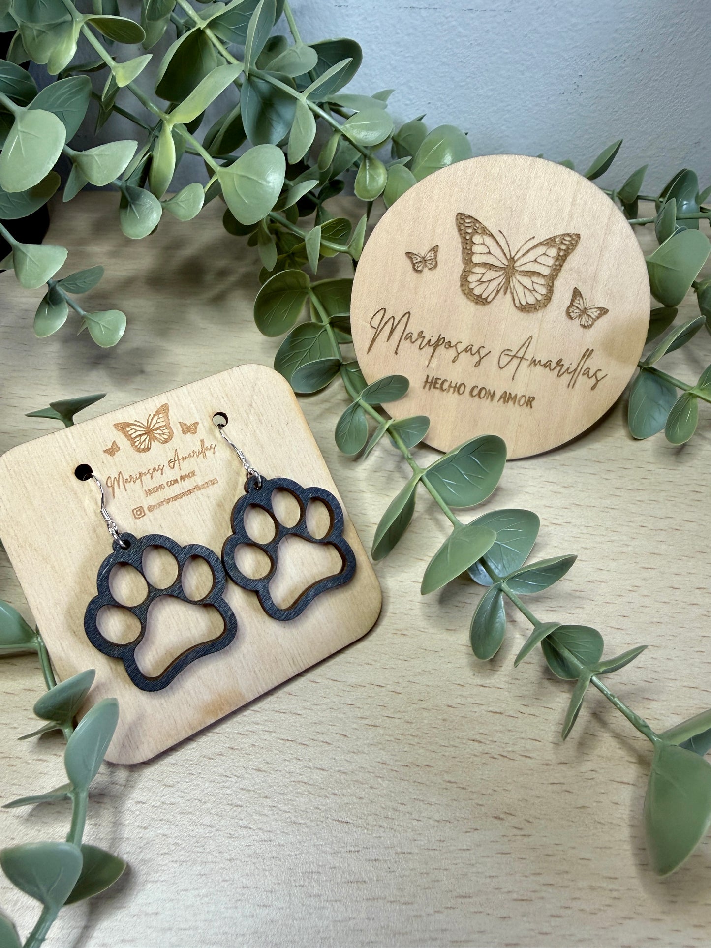 Pendientes de Madera – Colección Amor Perruno