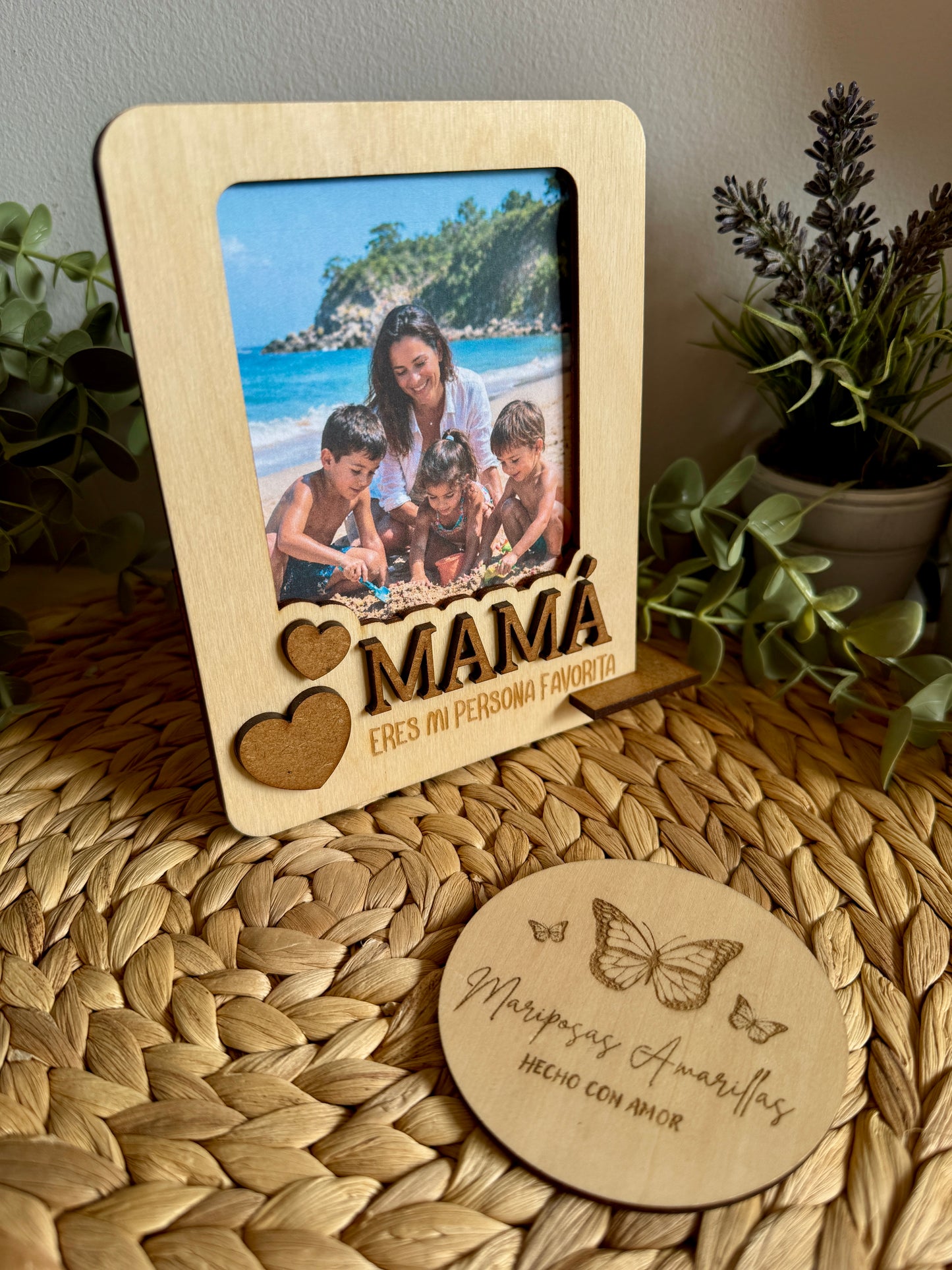 Marcos de Foto de Madera Personalizados – Regalo Perfecto para Mamá