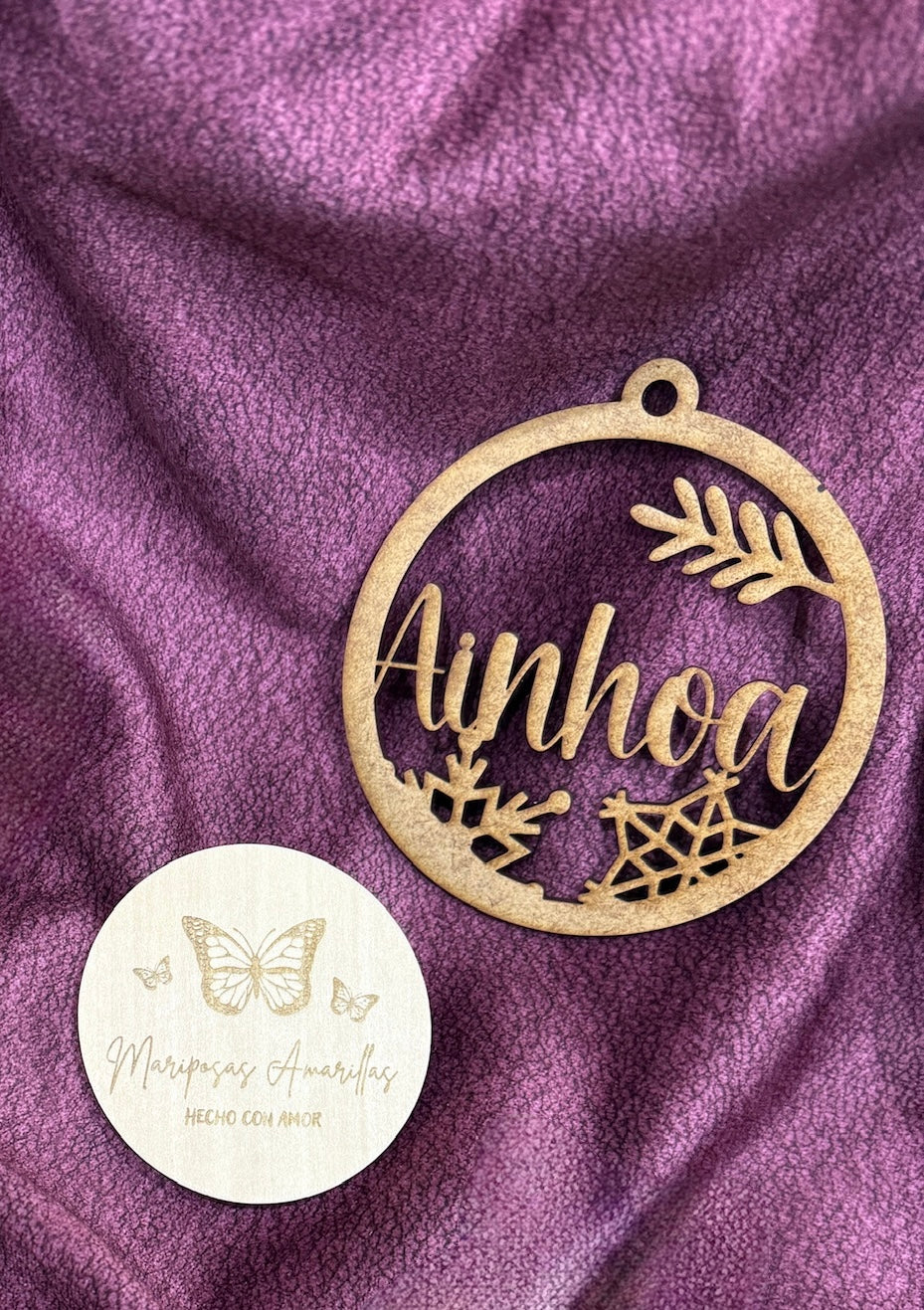 🎄 Bolas de Navidad Personalizadas en Madera MDF 🎄