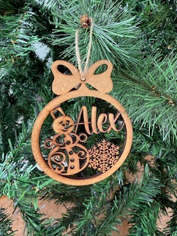 🎄 Bolas de Navidad Personalizadas en Madera MDF 🎄 (10 Modelos)