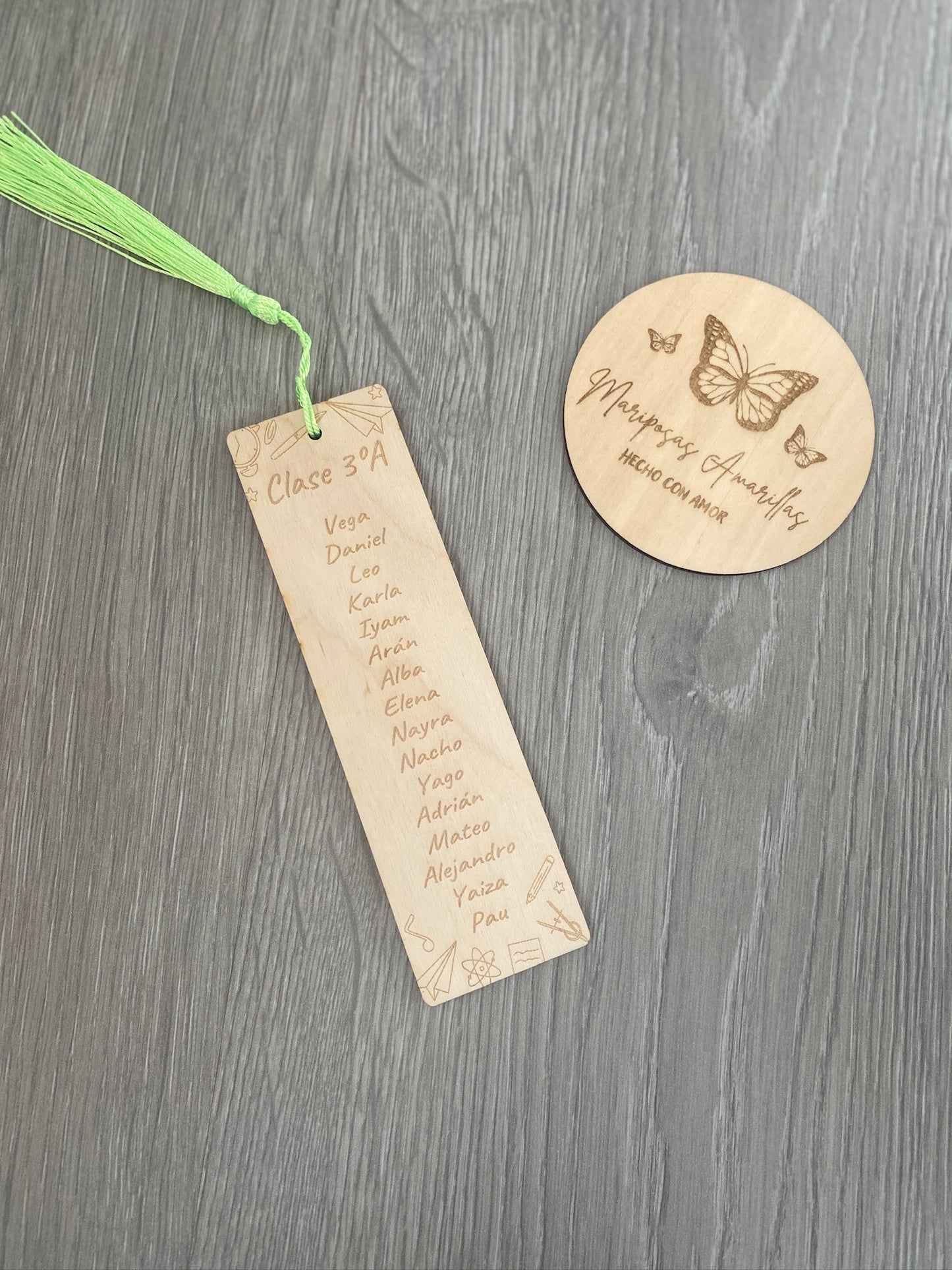 Marcapáginas profe huella