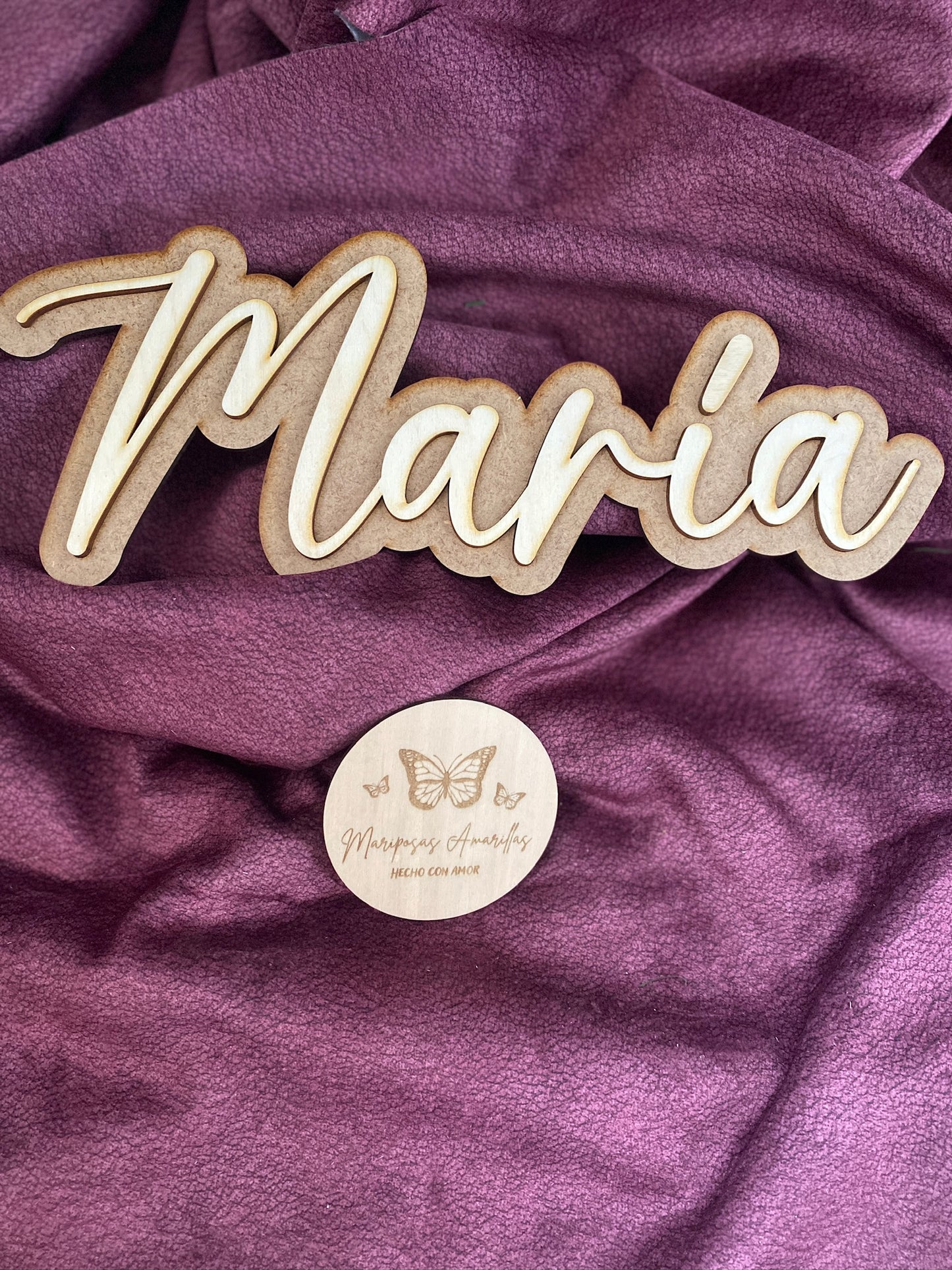 Cartel nombre 2 capas