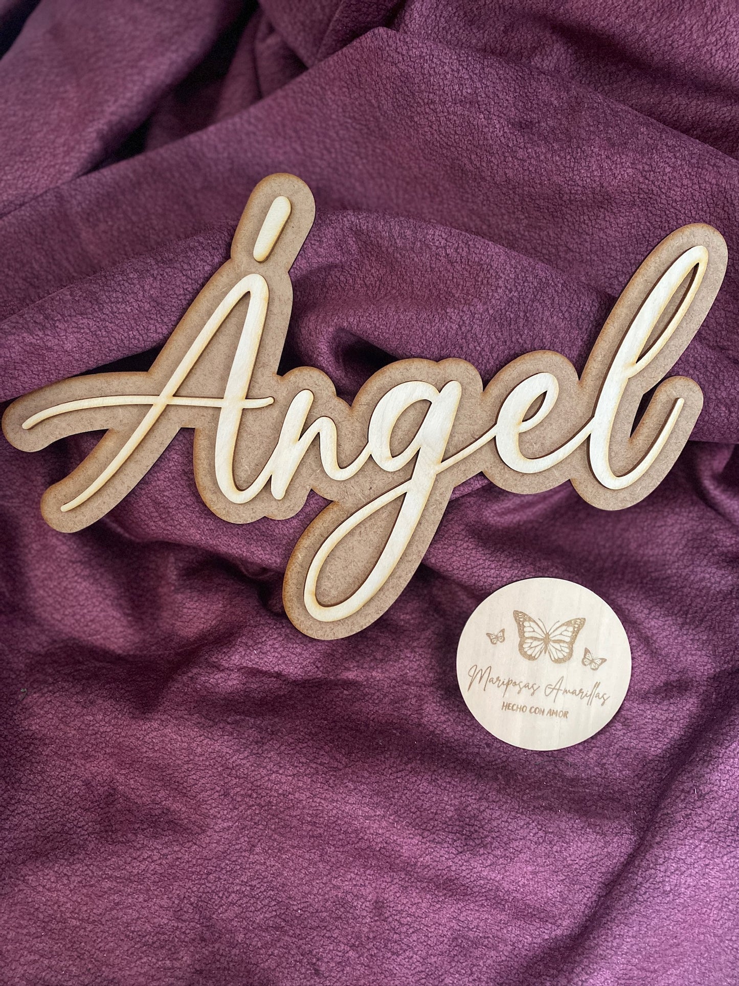 Cartel nombre 2 capas