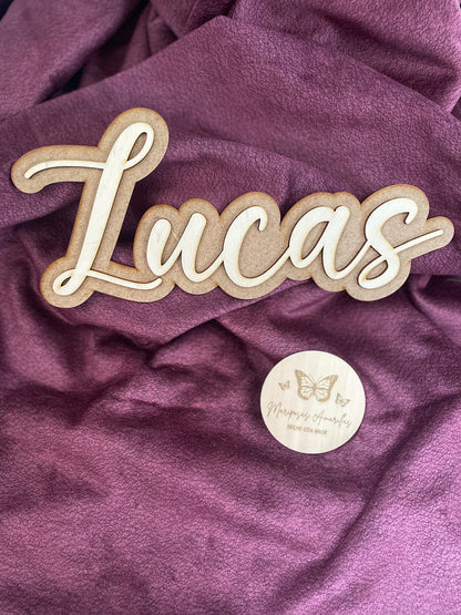 Cartel nombre 2 capas