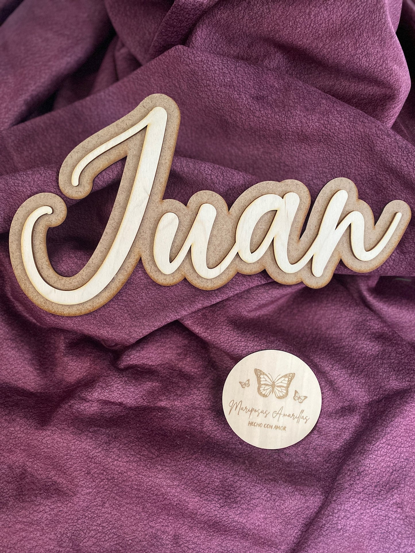 Cartel nombre 2 capas