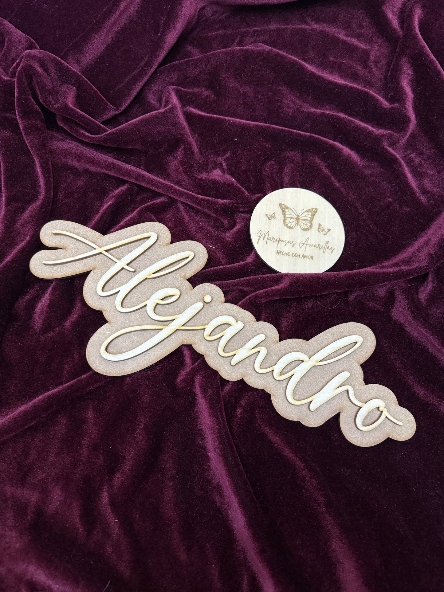 Cartel nombre 2 capas