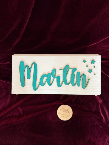 Caja nombre estrellas