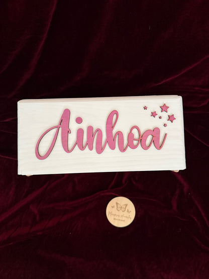 Caja nombre estrellas