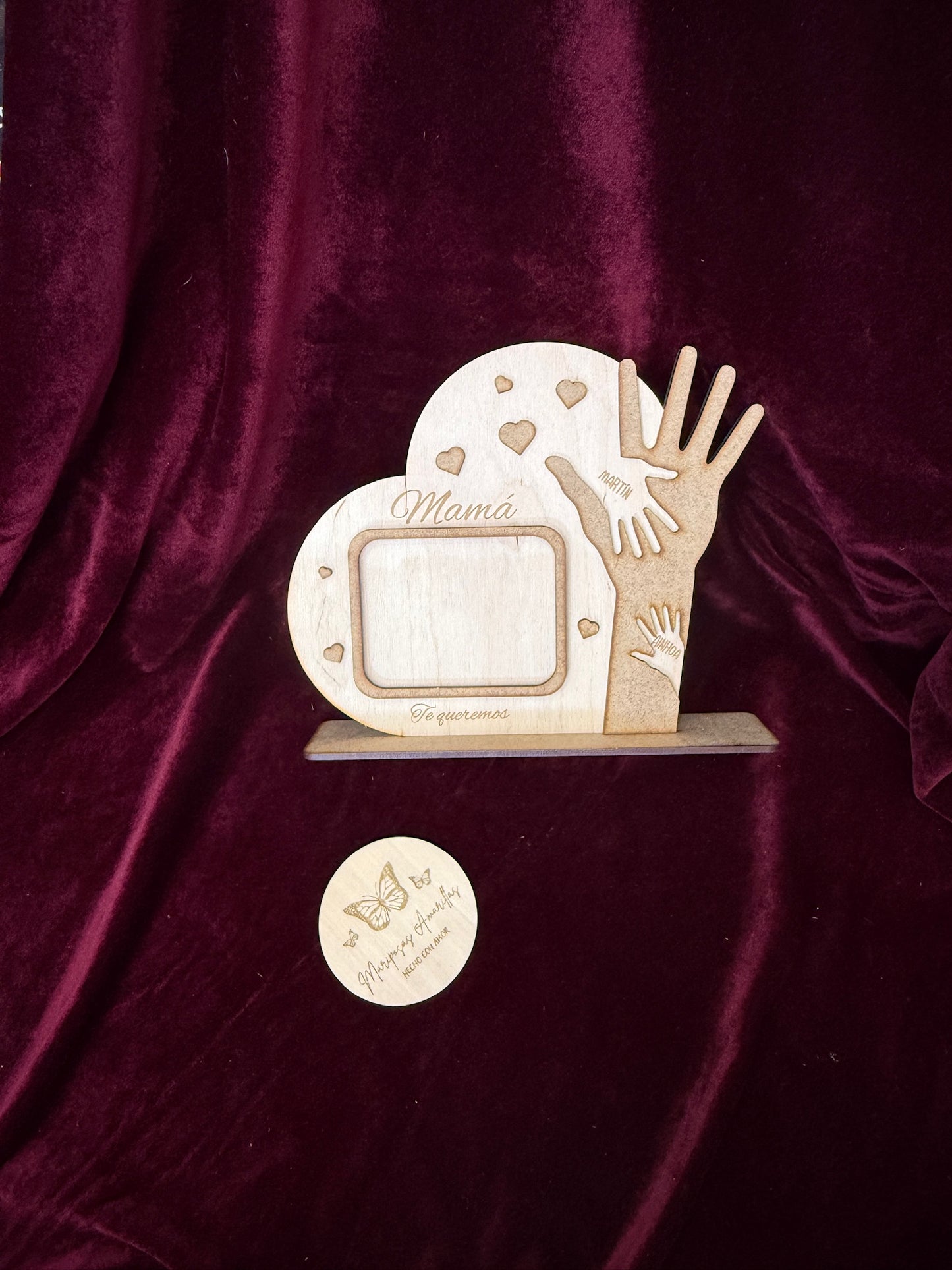 Marco de fotos corazón